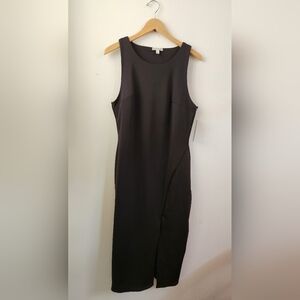 Derek Heart Women's Black Sleeveless‎ Midi Dress Fitted 1X NWT